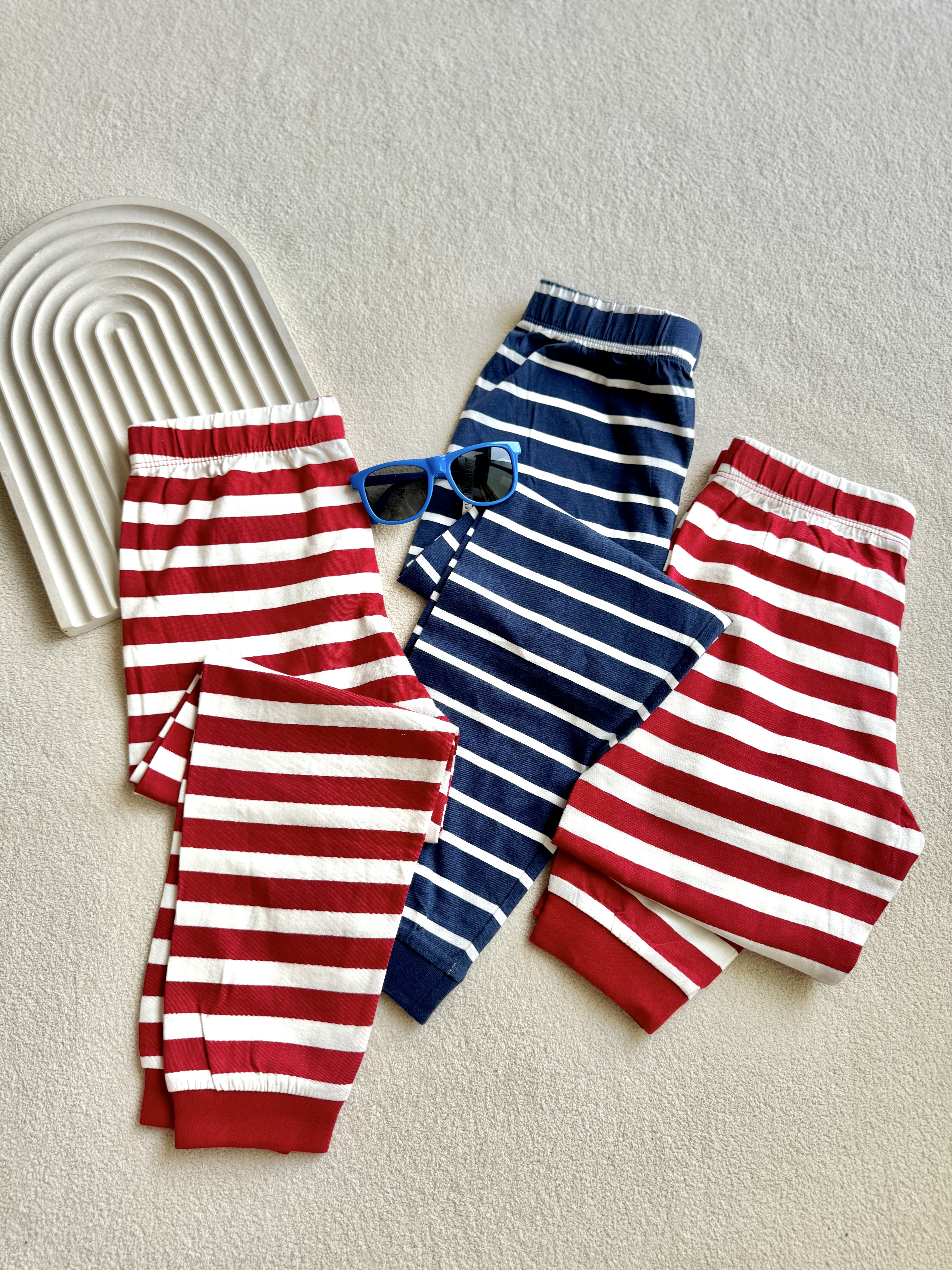 شلوار راحتی راه راه نخ‌پنبه